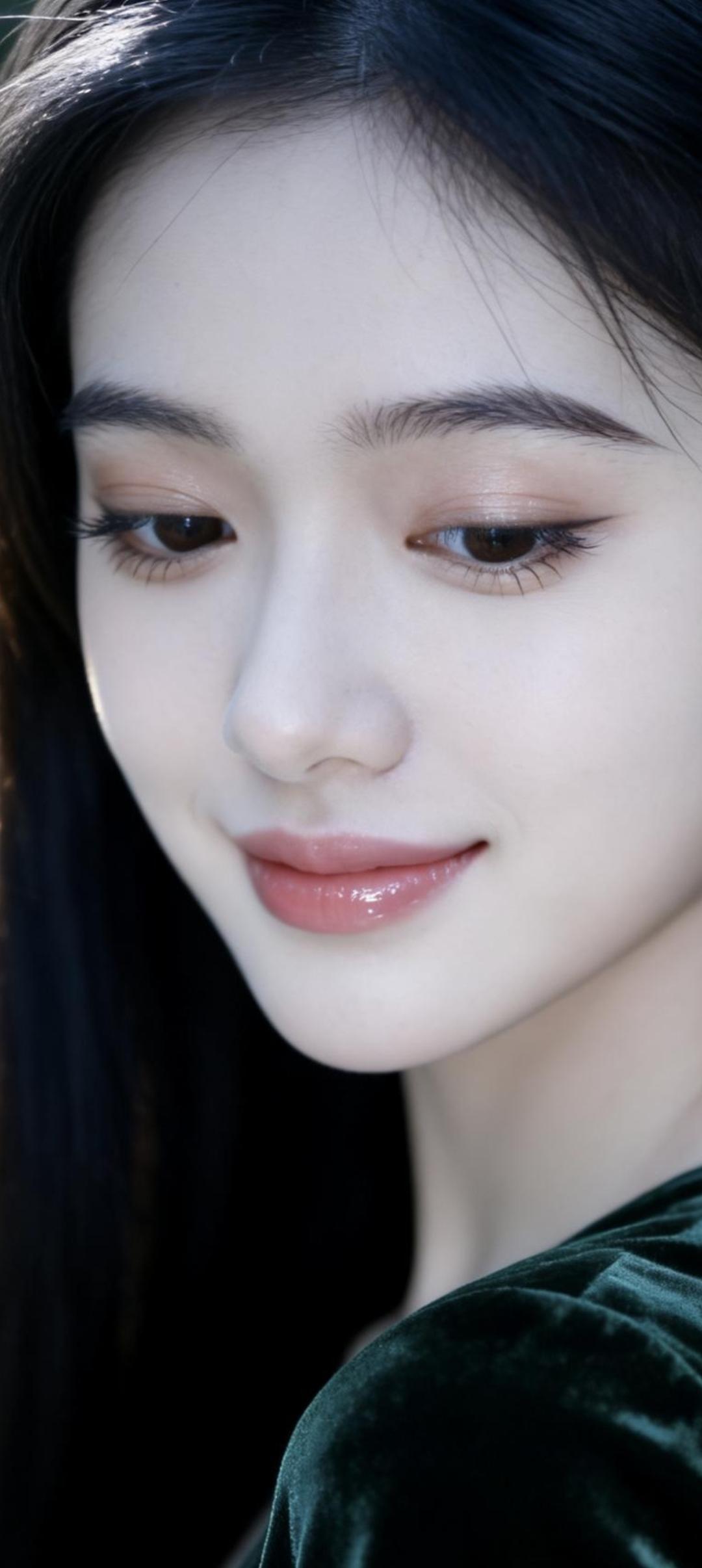 温柔甜美的微笑，如春风般温暖人心。