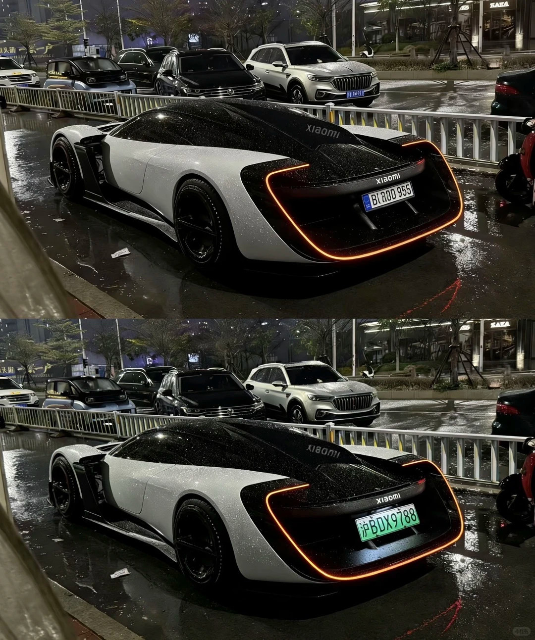 感受下绿牌对颜值的影响…就算是小米超跑来了也不中了