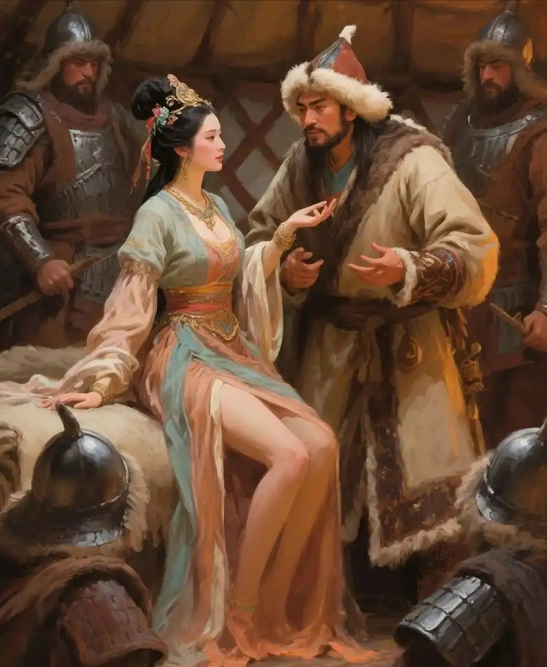 公元前176年，匈奴单于冒顿给汉文帝刘恒写了封信：“听说汉皇后貌美，我家那位