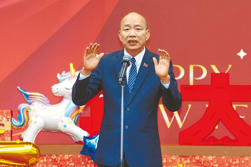 韩国瑜撂重话警醒国民党团林浊水赞其气魄罕见：震撼、佩服2月24日，台立院韩