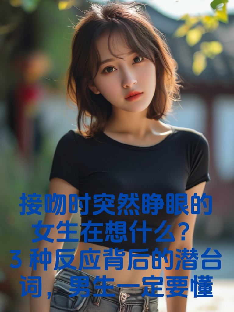 接吻时突然睁眼的女生在想什么？3种反应背后的潜台词，男生一定要懂