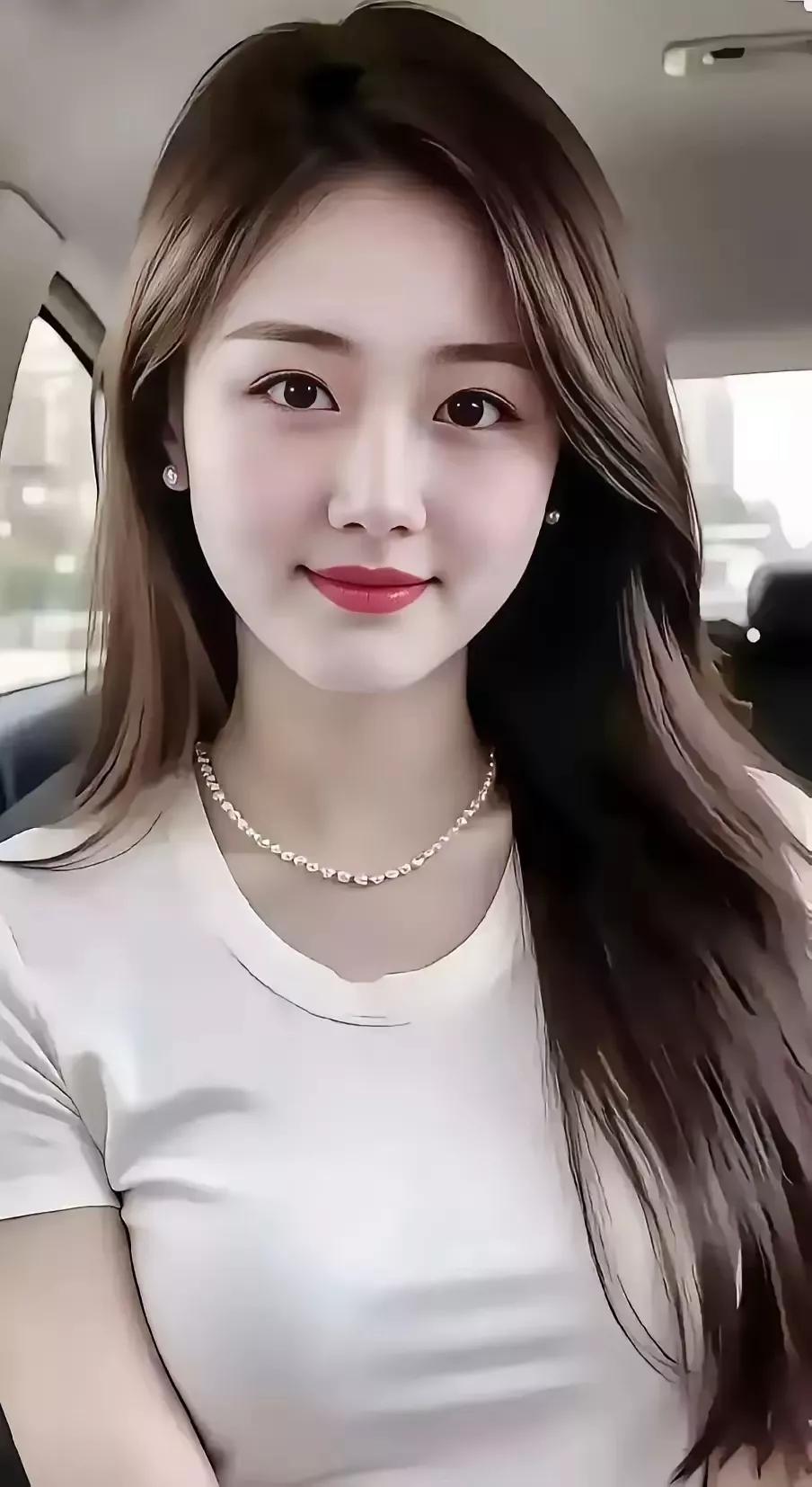 车内自拍，清新自然，微笑面对每一天！😊