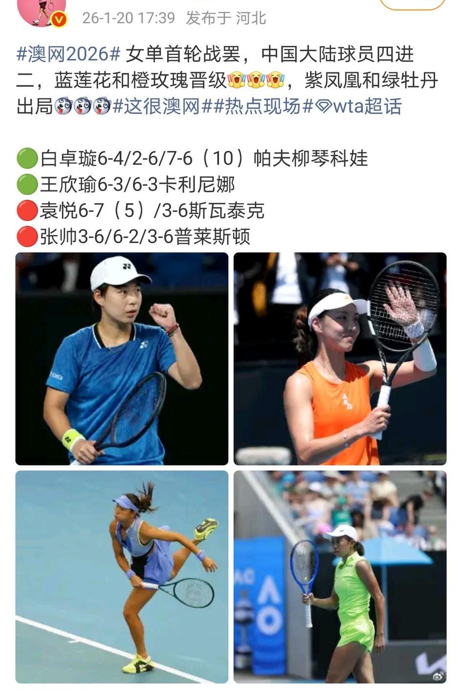 比赛结果我不在乎，但我很喜欢作者给她们起的外号，太形象了！白卓璇—蓝莲花王欣