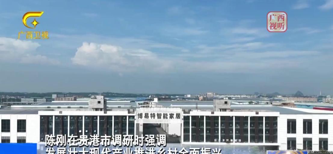8月1日，广西壮族自治区领导深入贵港市港南区、港北区、覃塘区，就产业发展、生态环