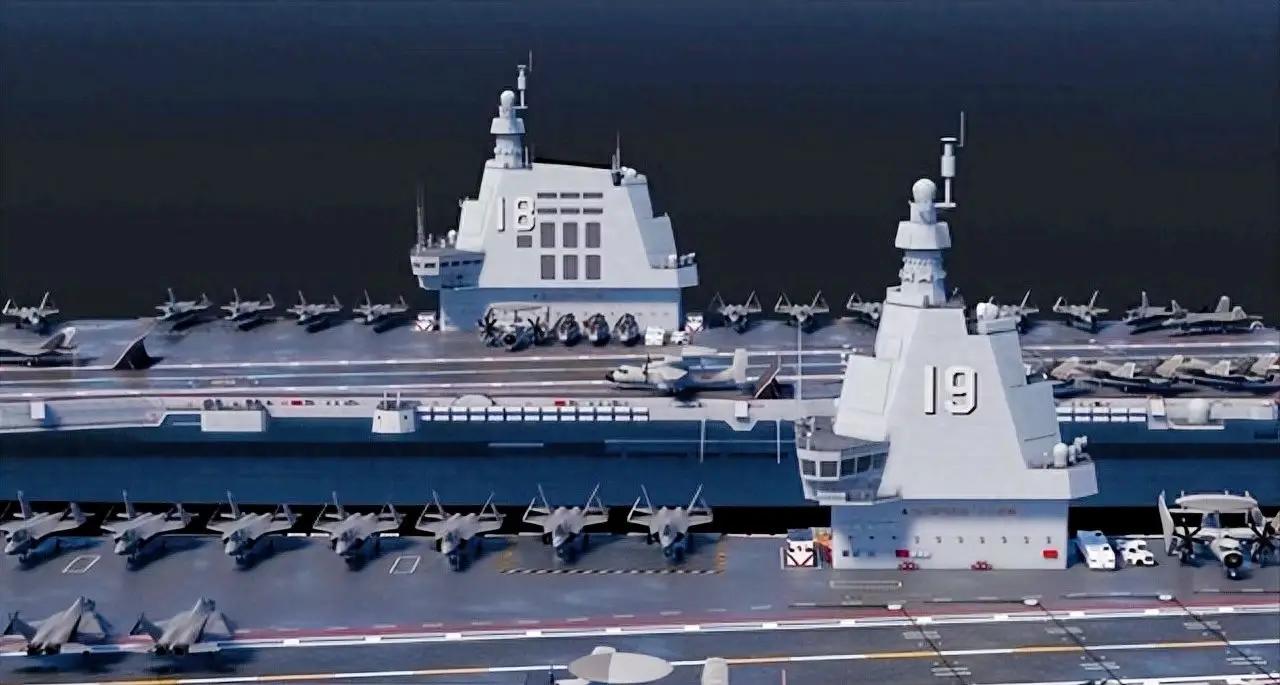 牛到家了！国产004型核动力航母分段合拢正式进入收官阶段。12万吨巨舰碾压美福特