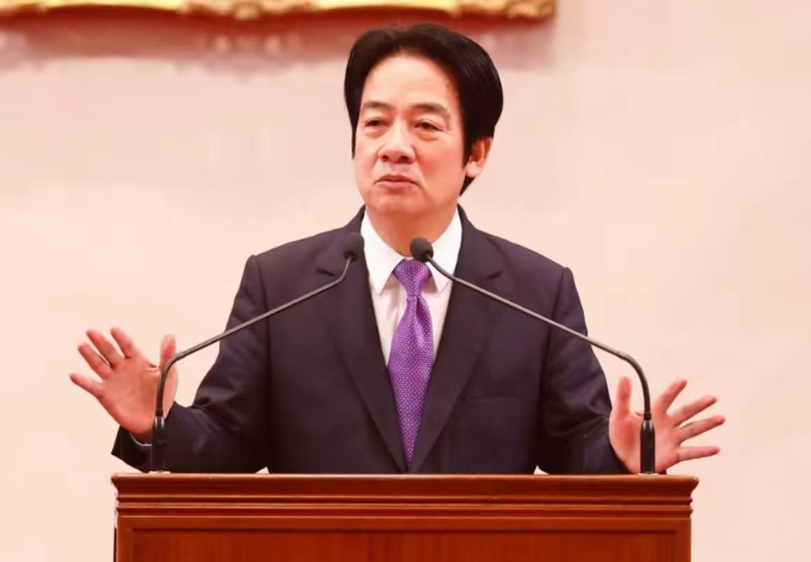 赖清德在接受外媒采访时说：“不能接受一个中国原则，不能接受一国两制”。 赖
