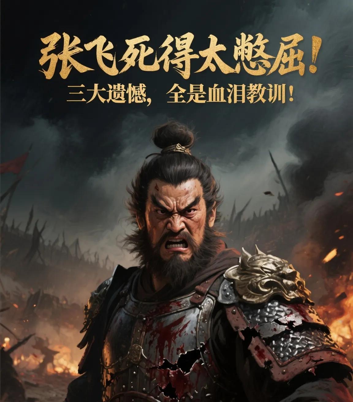 张飞死得太憋屈！三大遗憾，全是血泪教训！兄弟，你印象中的张飞是不是这样：长坂坡