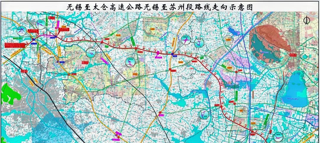 锡太高速，无锡至太仓高速公路无锡至苏州段，先行用地获自然资源部批复！双向六车道