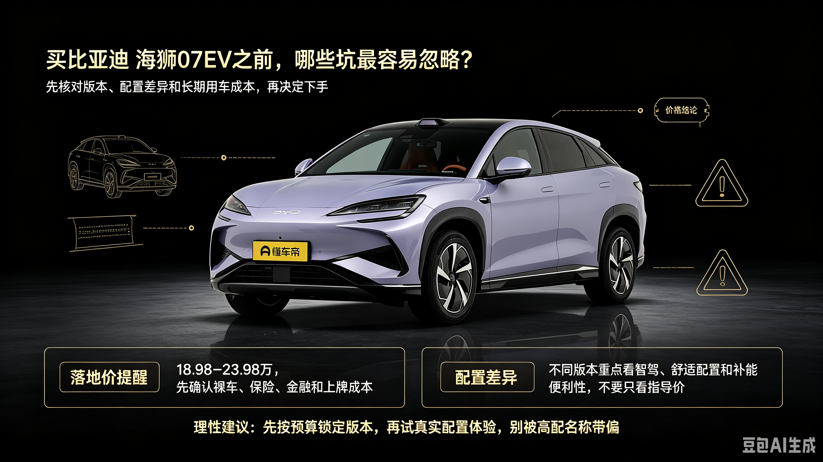 买海狮07EV前这些坑别踩