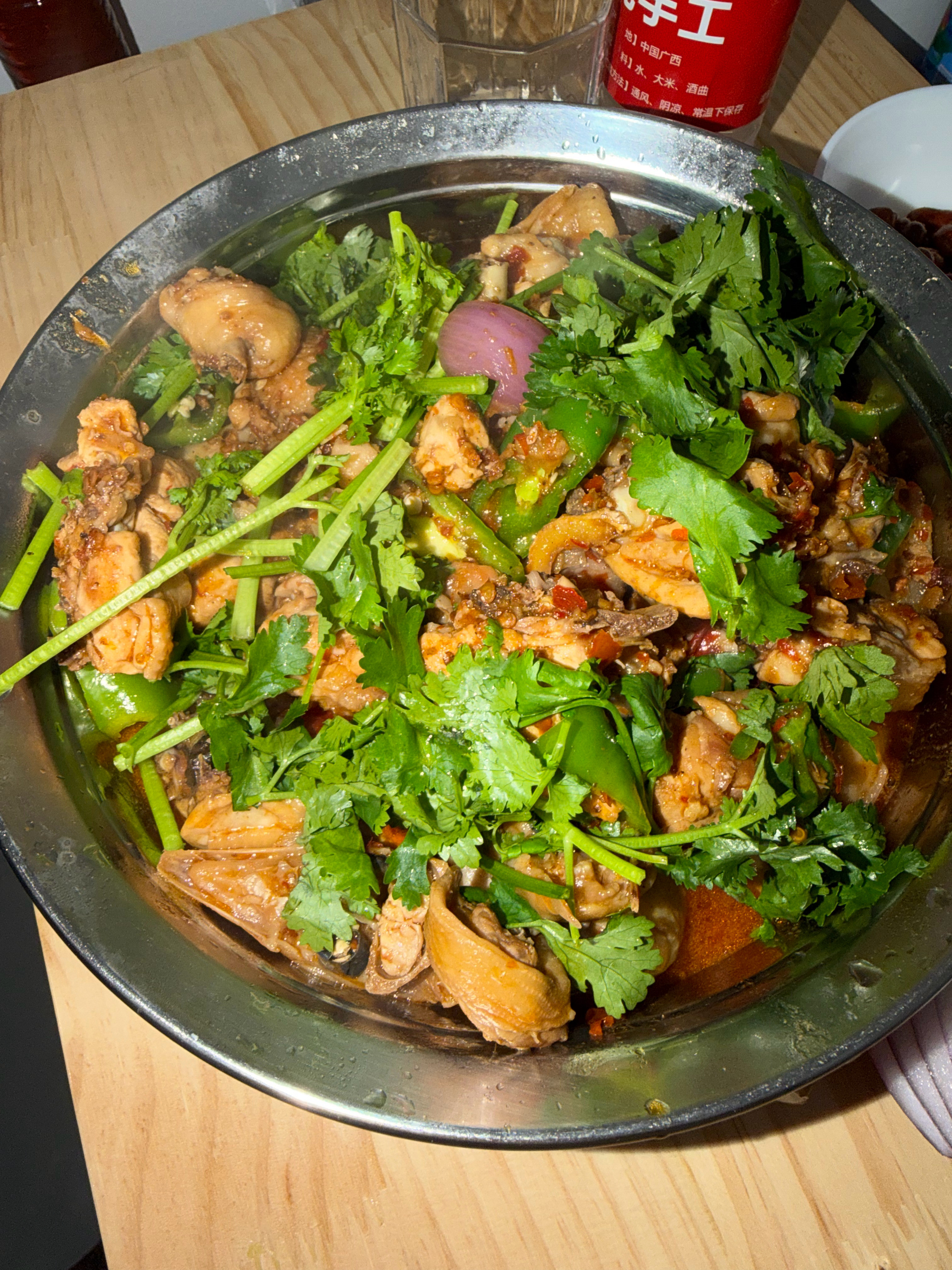 晚饭已OK，大盘鸡