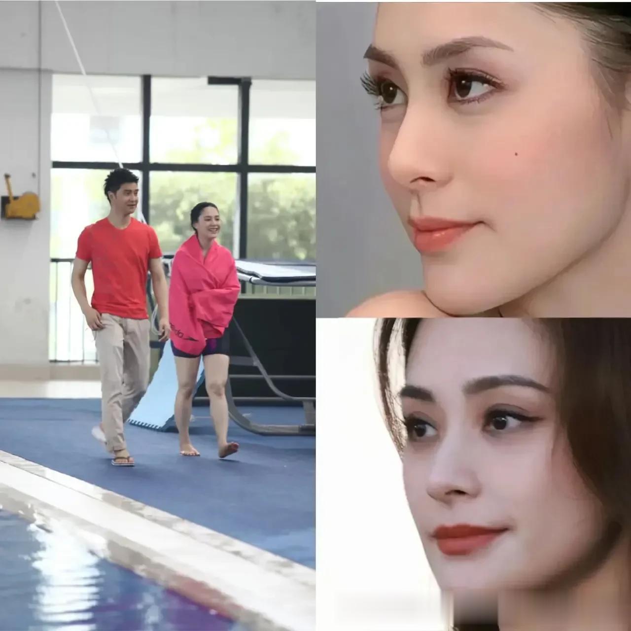 阿娇的脸蛋和身材，走向两种极端。天使的脸蛋，配上五五分身材，果然老天爷都是公