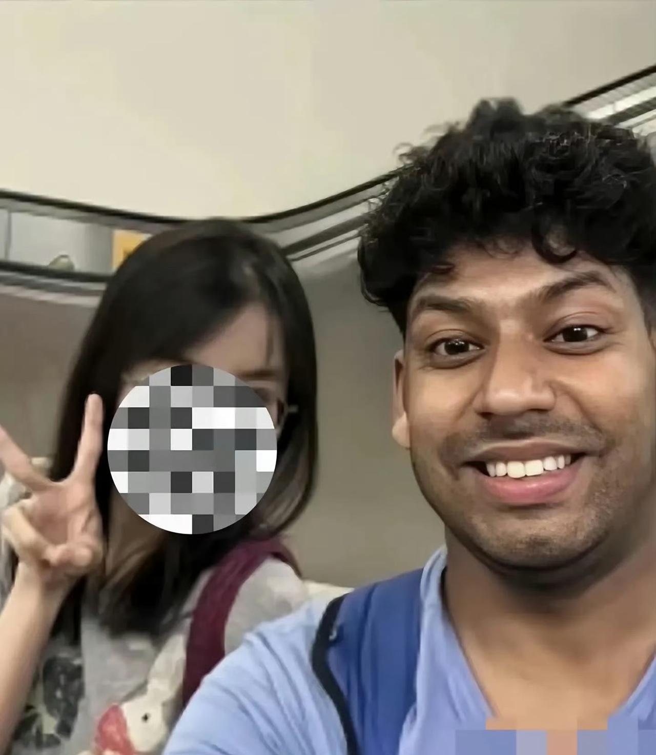 一个印度留学生发视频炫耀，来中国一个星期就找到女朋友了，看两个人恩爱的样子，印度