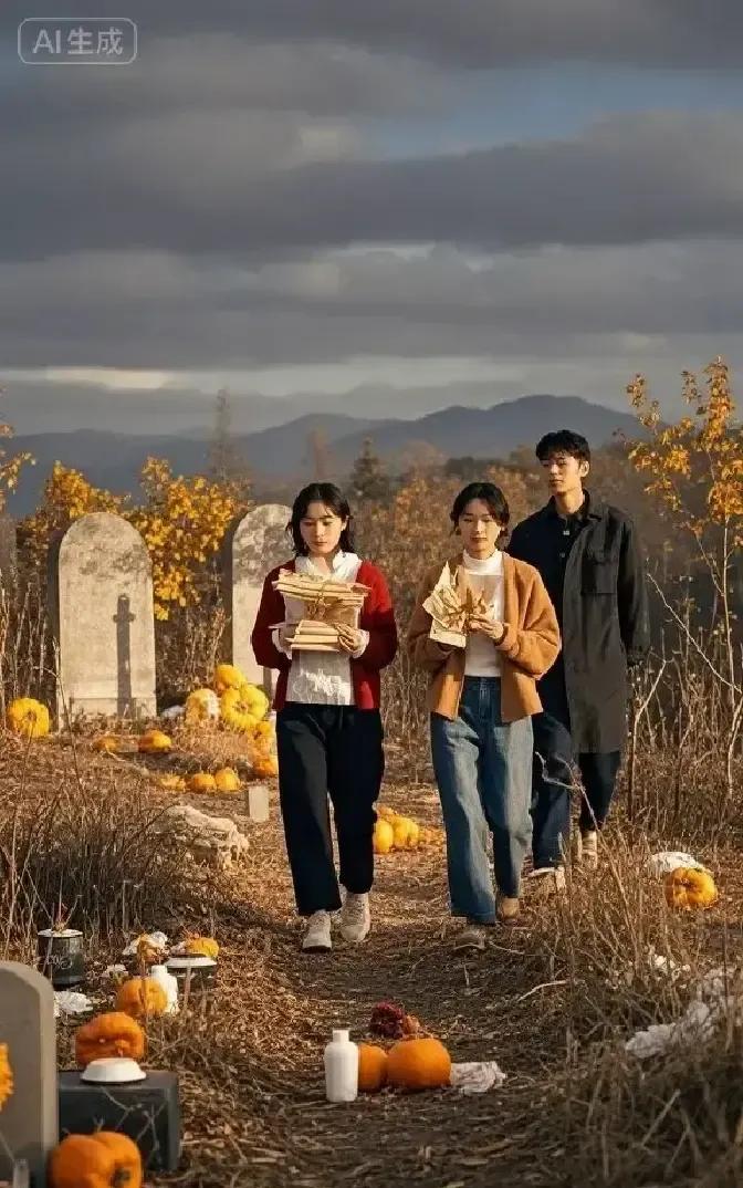 小女婿跪在岳父坟前烧纸，突然冒出一句“等我死了，谁给我烧？”空气刚要变沉，旁边的