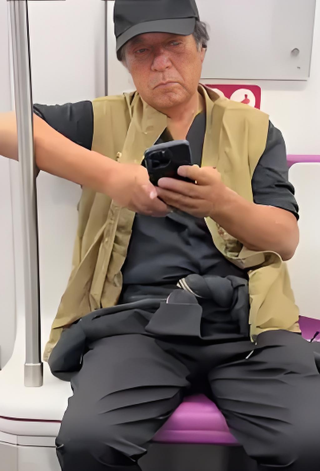 曾和冯巩搭档火遍全国的相声名家牛群，如今76岁近况让人泪目——北京地铁里，他头戴