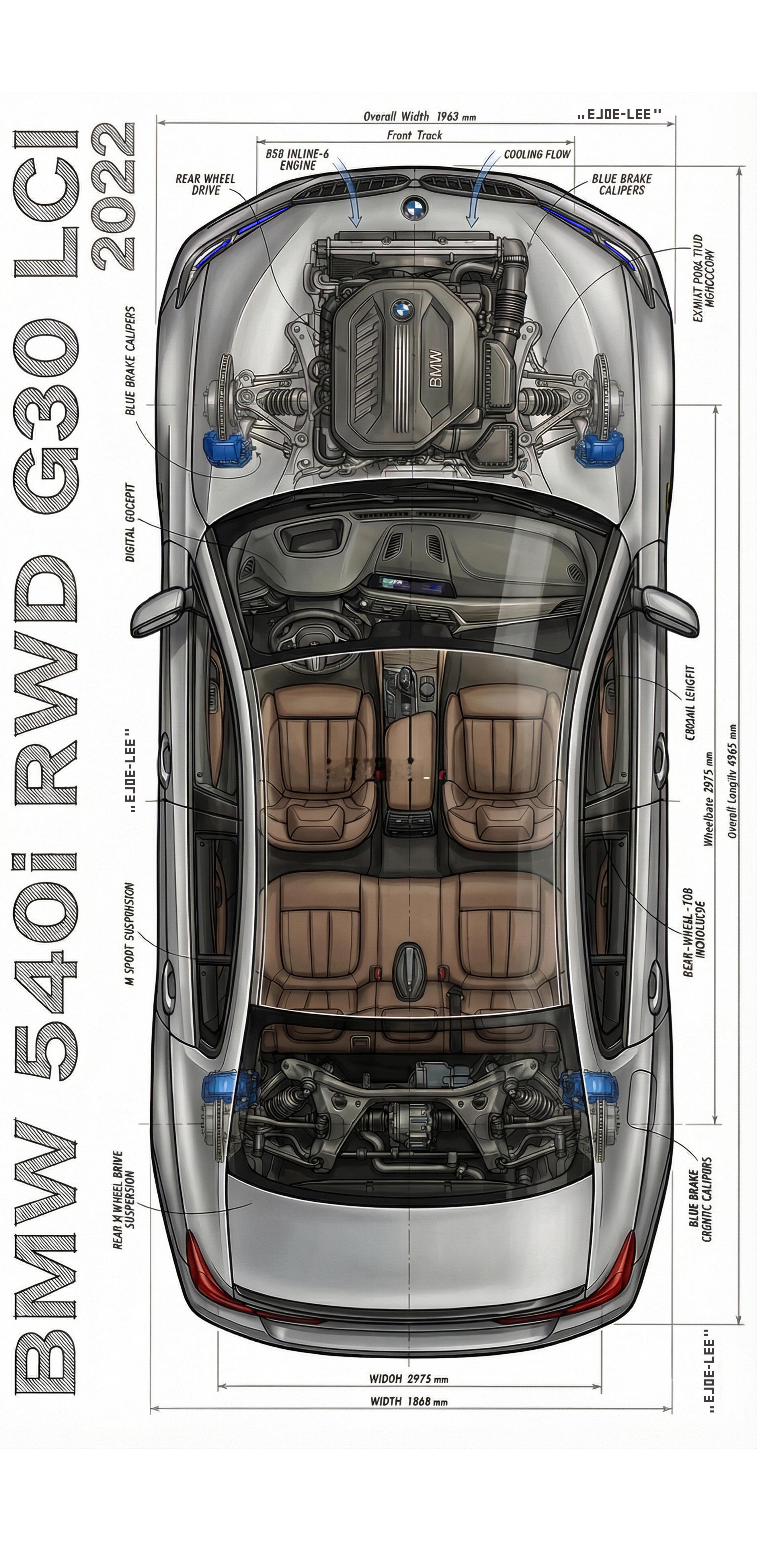 依旧感觉至上，540i各颜色登场。宝马540i