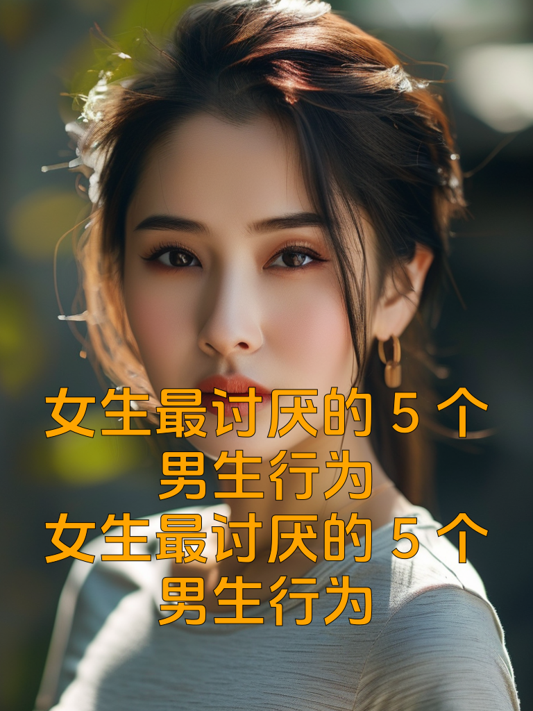 女生最讨厌的5个男生行为