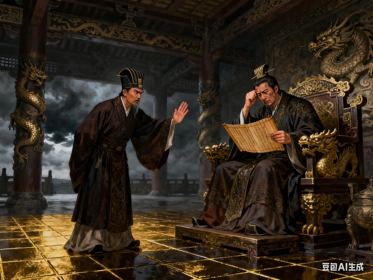 曹丕把家底都押上了，三十万大军压到江边。孙权这边呢？想调陆逊回来，不行，西边