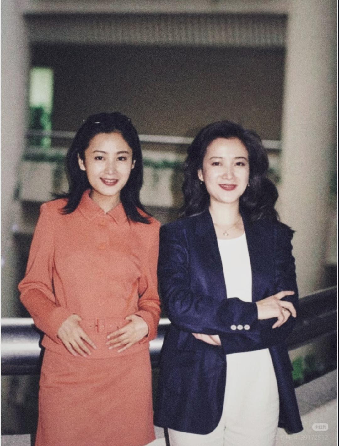 1993年陈红何晴。同一个档次的美，风韵各不相同。陈红