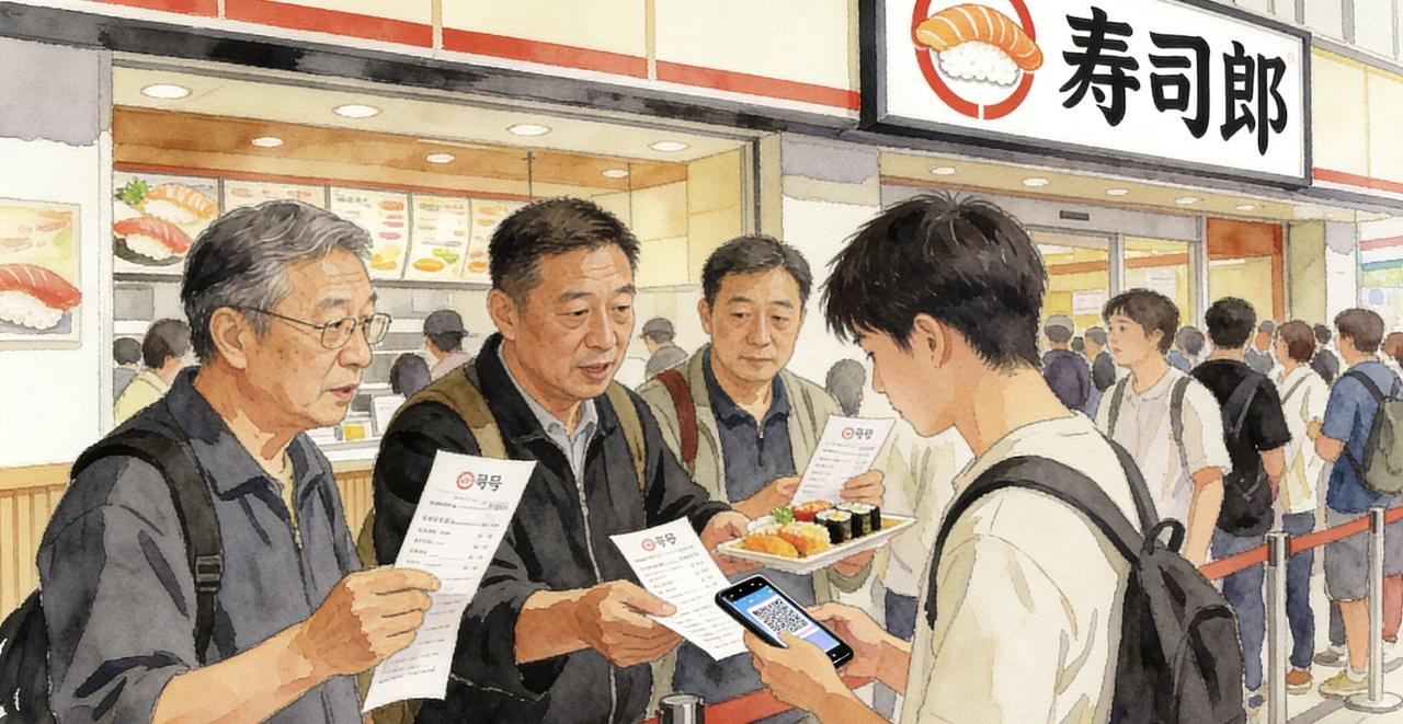 在寿司郎门口，黄牛让我花100元买走了2小时的时间昨天经过寿司郎门口，看到一