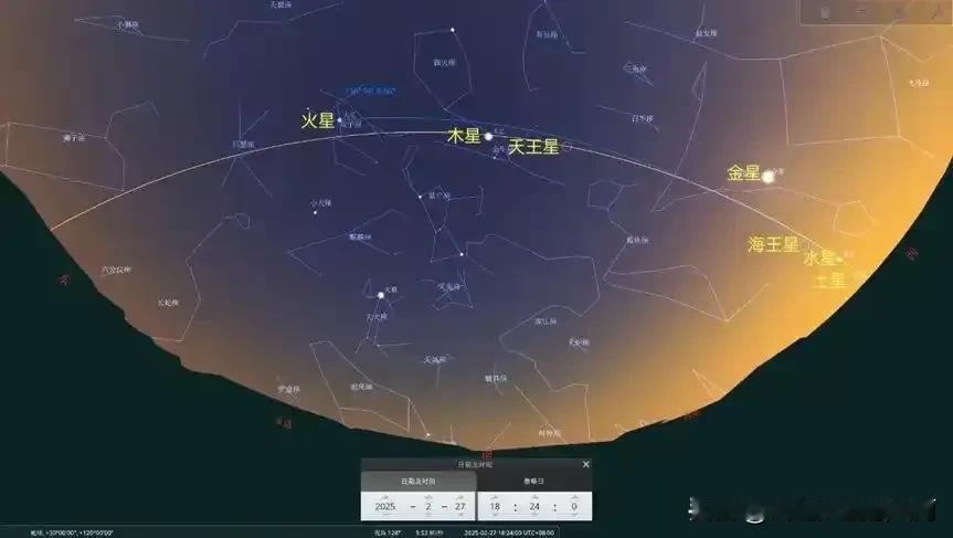 “七星连珠”大戏等着我们欣赏《中国国家天文》杂志官微的一篇文章称