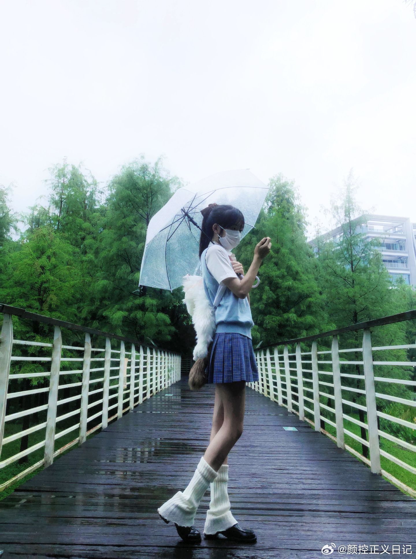 jk私影雨中的jk姑娘美女绘梦长廊