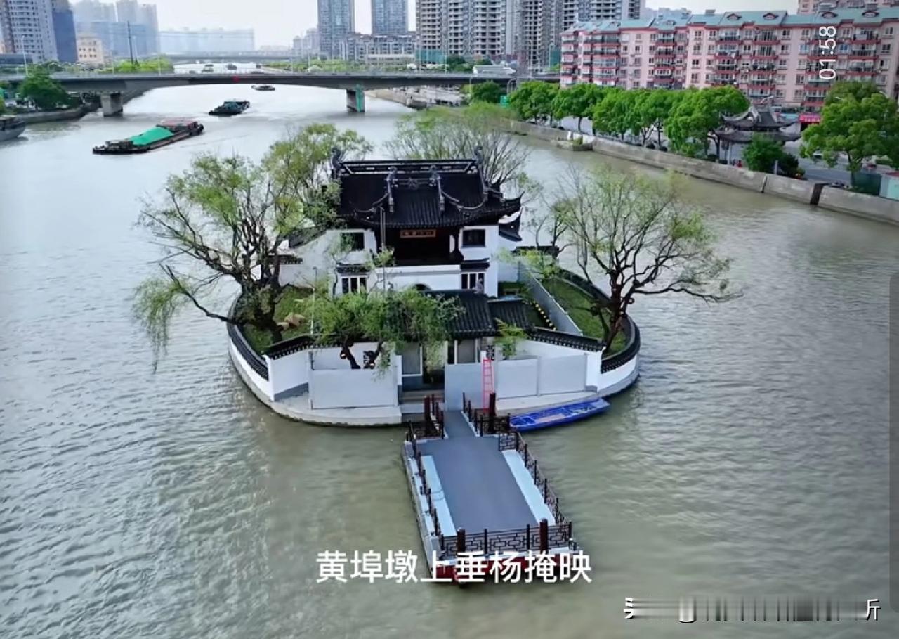 运河中间小岛•黄埠墩