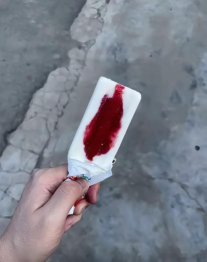 这雪糕一打开，瞬间没了味口。​​​