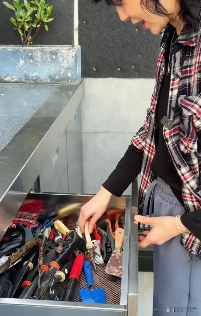 61岁的张曼玉蹲在自家露台刨芋头，手上沾着泥土，笑得像个孩子。昔日红毯上的明星，如今穿着旧格纹衬衫，