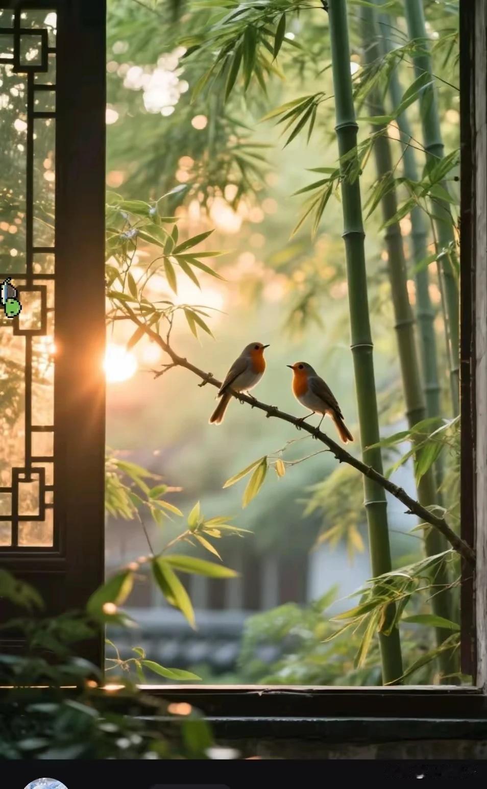 上联：幽院竹声随风起下联：轩窗黄鹂鸣翠柳这下联与上联意境相契，黄鹂鸣柳的生机