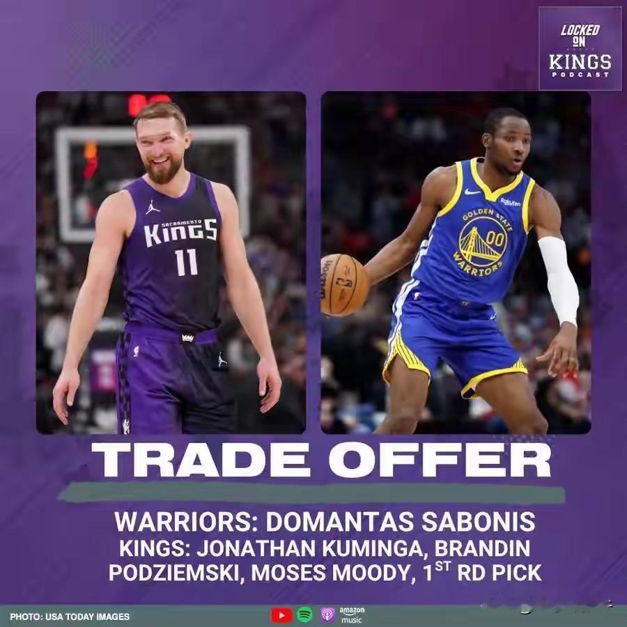 国王超市开张，勇士会拿库明加换小萨吗？据美记爆料，国王除基根·穆