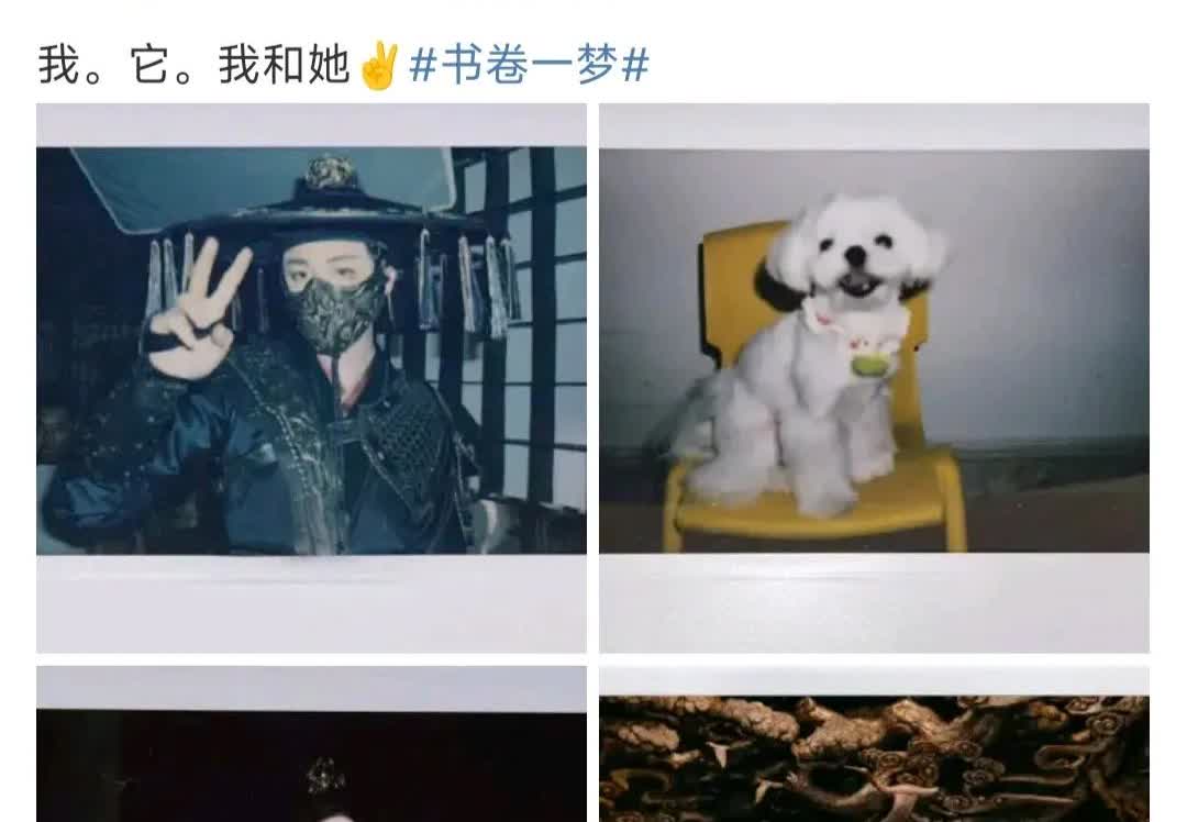刘宇宁和李一桐真会营业，刘宇宁发微博：我。它。我和她。李一桐发微博：我，
