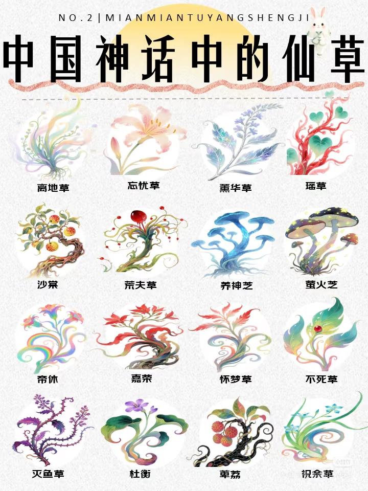十步之内，必有解药：原来忘忧草的解药是荒夫草种草R：养神芝形态：九