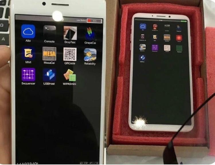 疑似iPhone9原型机曝光，背面设计和iPhoneX基本一致，不同的是苹果