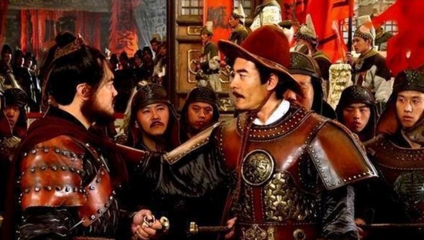 李自成兵败山海关后，一路败退，途中，大将刘宗敏对牛金星的阴险狠毒切齿痛恨，骂道：