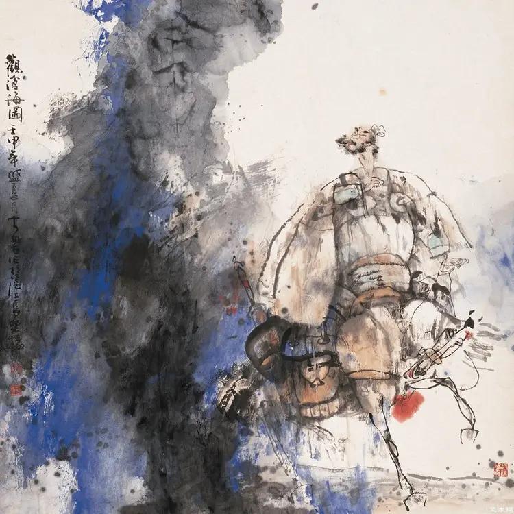 施大畏国画人物作品欣赏