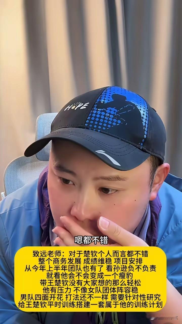致远老师说话一针见血，他说看孙逊是否对楚钦负责，就看他瘦没瘦得了！楚钦的自律大
