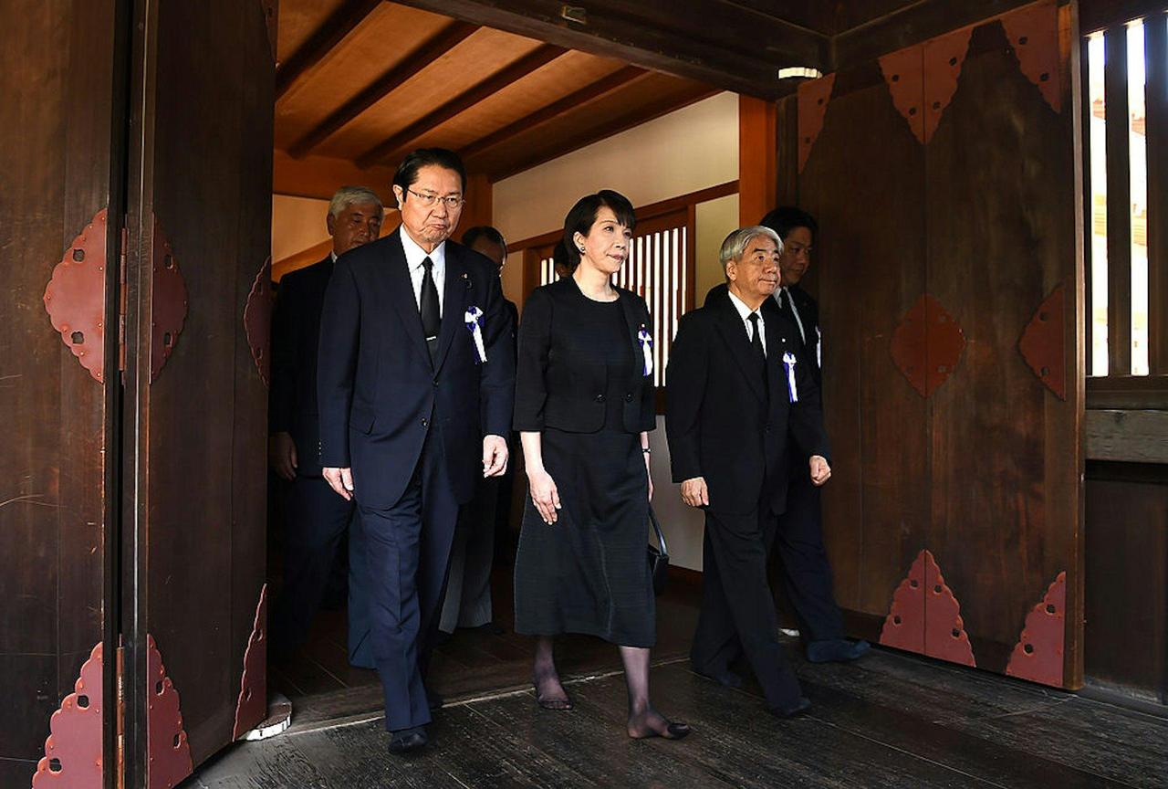 8月15日，安倍晋三的遗孀安倍昭惠发文，提到她昨天也参加了对靖国神社的“遥拜式”