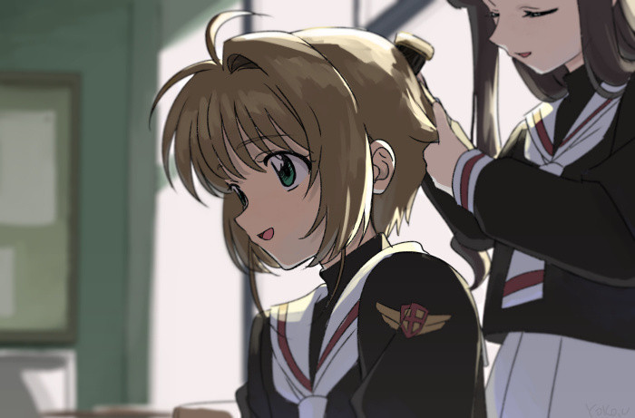 魔卡少女樱知樱两个特别可爱的宝宝（画师sc_ome）