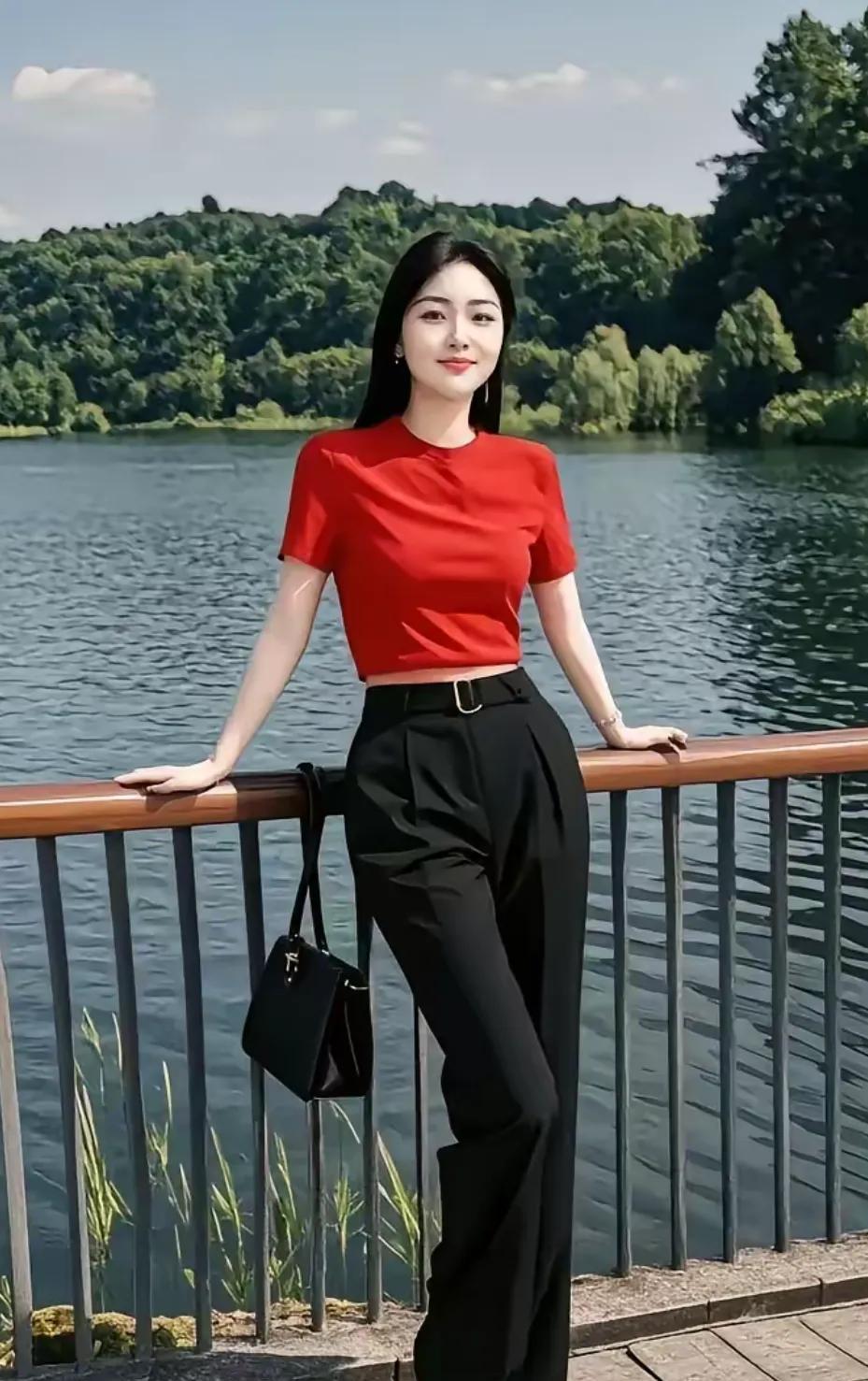 山水清澈，美丽如画佳人有约