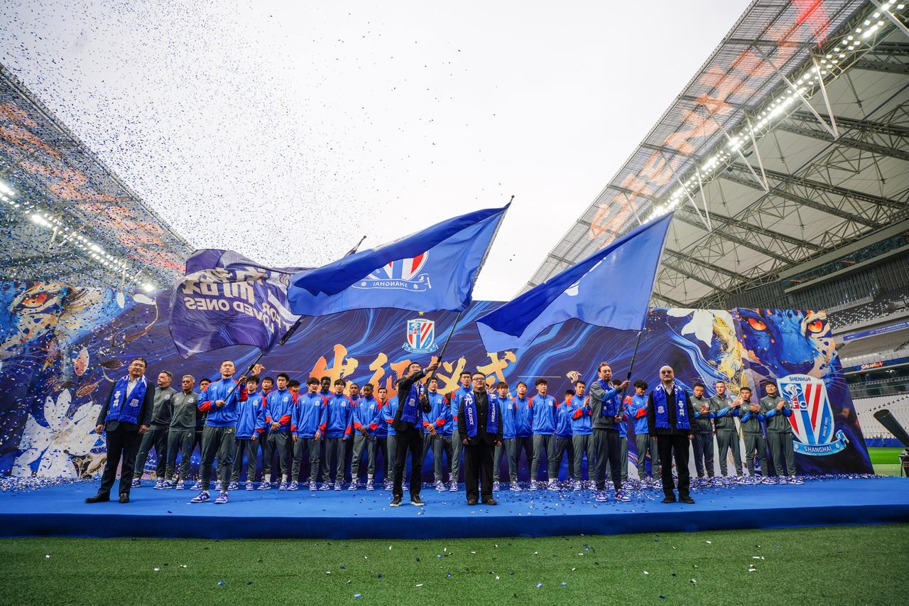 3月3日下午，上海申花足球俱乐部2026赛季出征仪式在上海体育场举行。上海市体育