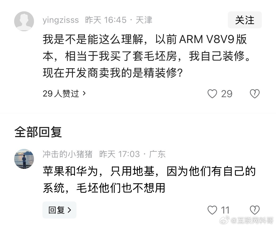 华为自研芯片到底跟ARM是什么关系？看这个就懂了，话糙理不糙，其实就是这么回事！