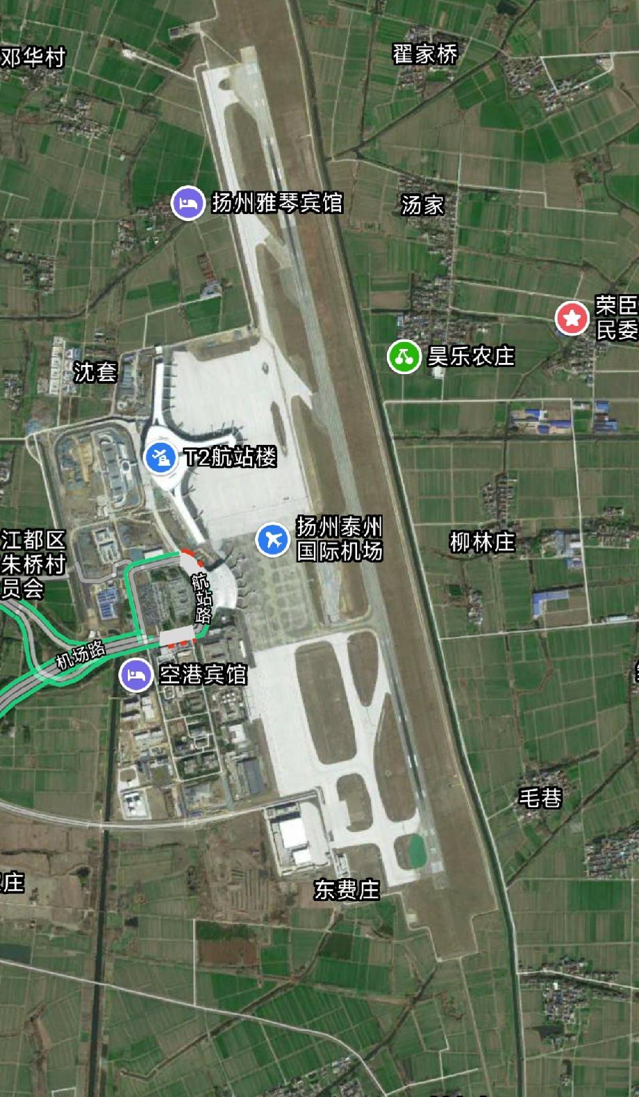 第一次在扬州泰州机场坐飞机是17年、18年左右，从扬州到郑州，全程就50分钟左右