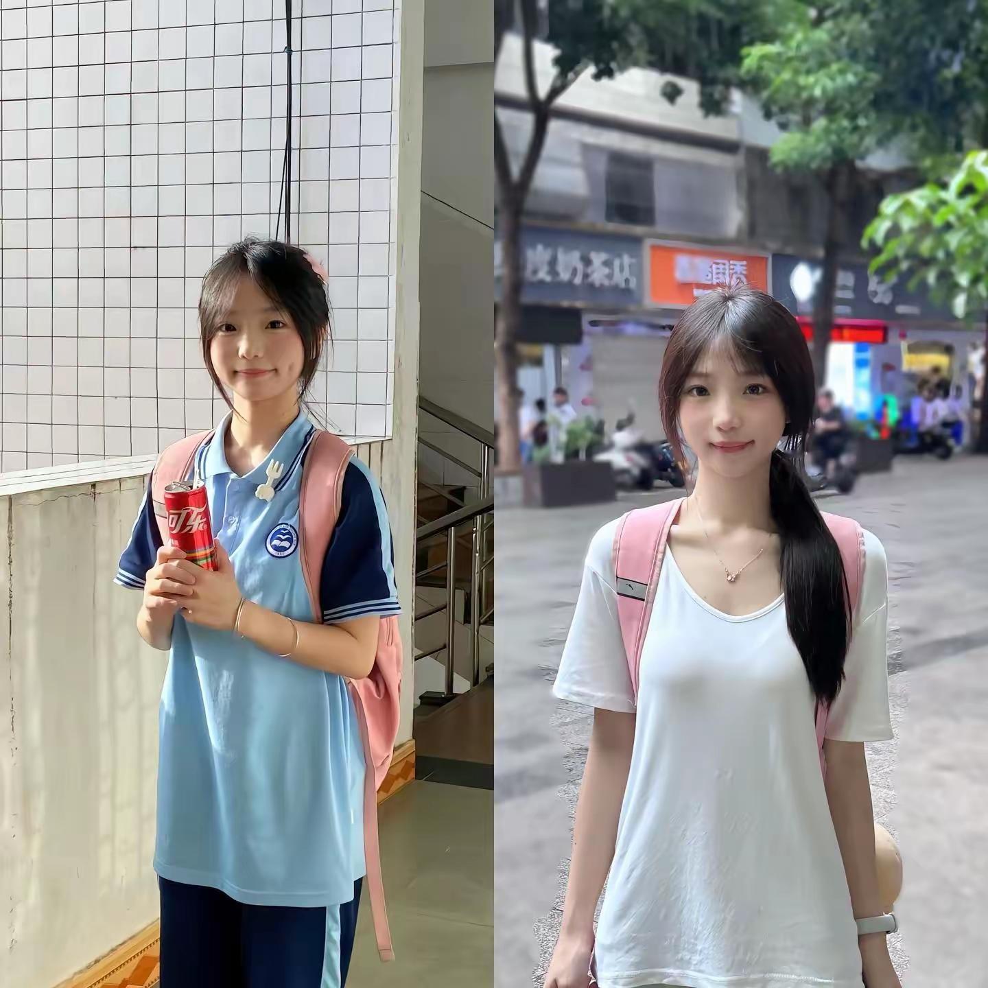 青春校园风，元气少女穿搭，元气满满的一天！💖📚👩‍🎓