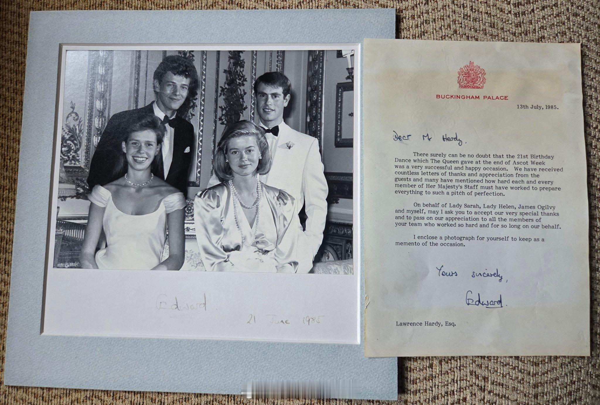 英国王室1985年7月13日，当年才过完2️⃣1️⃣岁生日没多久的爱