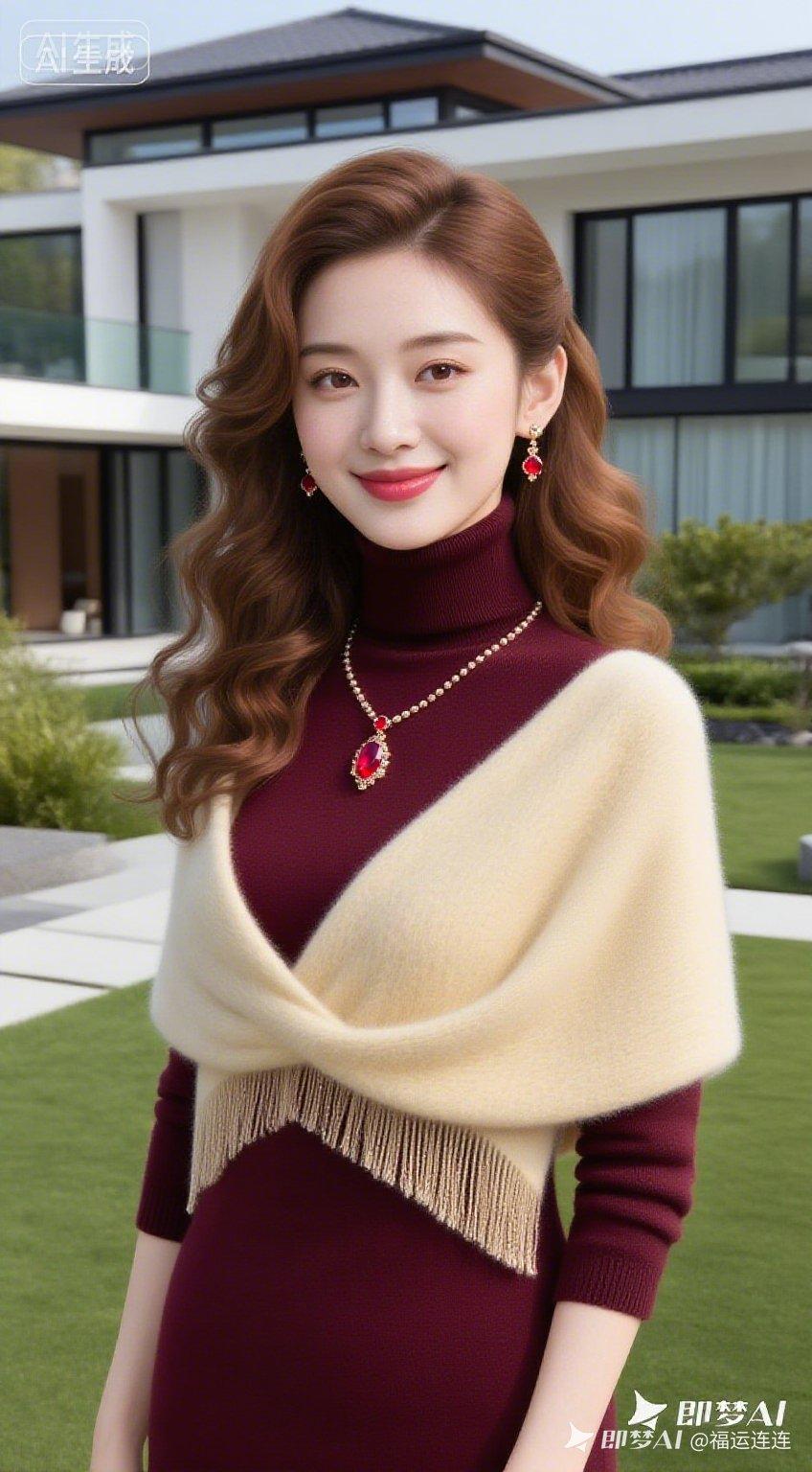 优雅气质穿搭指南，秋冬必备针织衫与毛毯搭配！