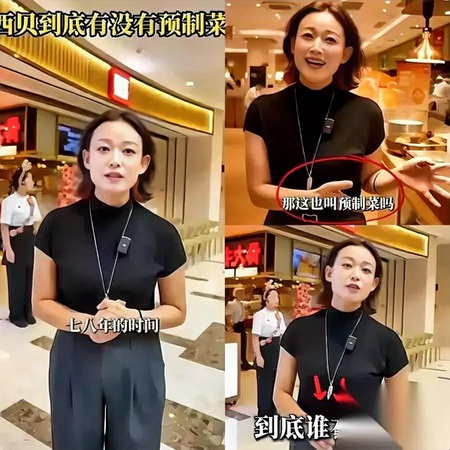 西贝女公关上线！一句话怼懵罗永浩。她说“2000年就在西贝干了七八年”，