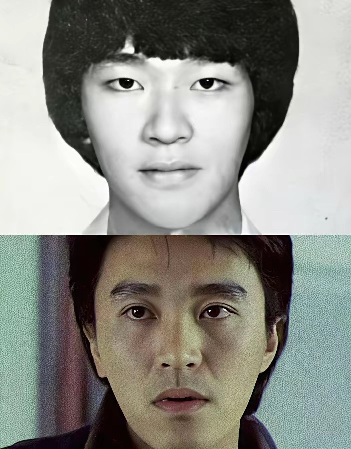 以前只知道成龙的双眼皮是割的，原来周星驰的双眼皮也是假的啊。双眼皮和单眼皮的差别