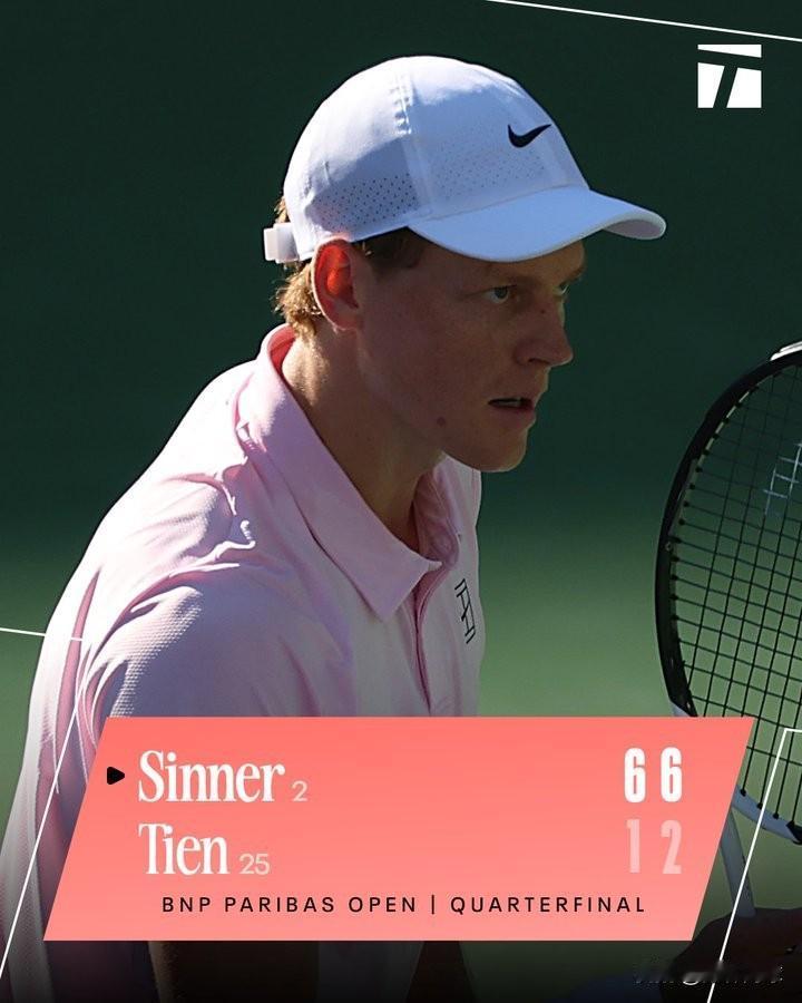 🇮🇹辛纳6-1/6-2钱勒纳🇺🇸🇩🇪兹维列夫6-2/6-3菲斯🇫