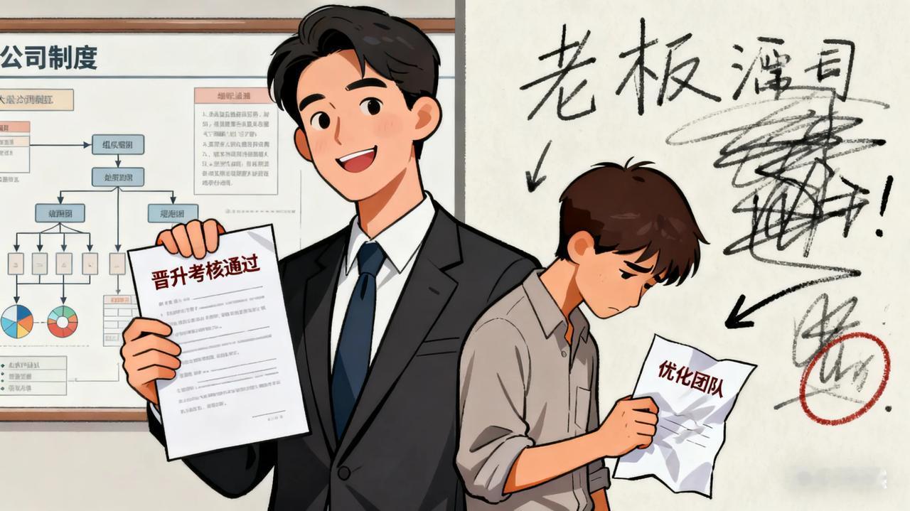 工作久了就会发现大公司靠制度留人，小公司靠老板“劝退”人。大公司有