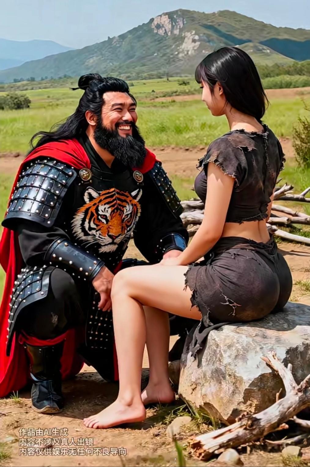 太史公记张飞随刘备依附曹操驻守芒砀山时，一次巡山偶遇13岁的夏侯氏拾柴。得